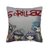 Gorillaz Pillowcase Accessories Printing Cushion Cover  Pillow Covers Car Decor Zipper Multi Size