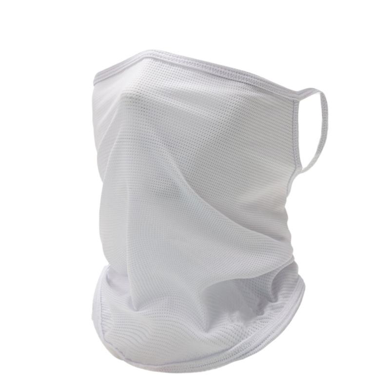 

Adjustable Nylon Face Cover With UPF50+ Protections Comfortable Face Mask For Hiking Cycling And Motorcycle Riding белый