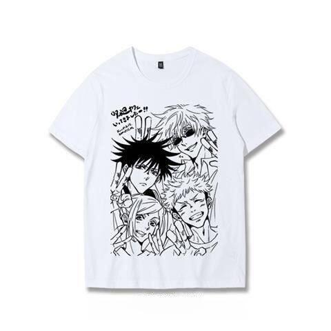 2026 Summer Jujutsu Kaisen Tshirt Unisexs Anime Print Casual Loose Oversized Streetwear Tee Fashion Tshirt Y2k