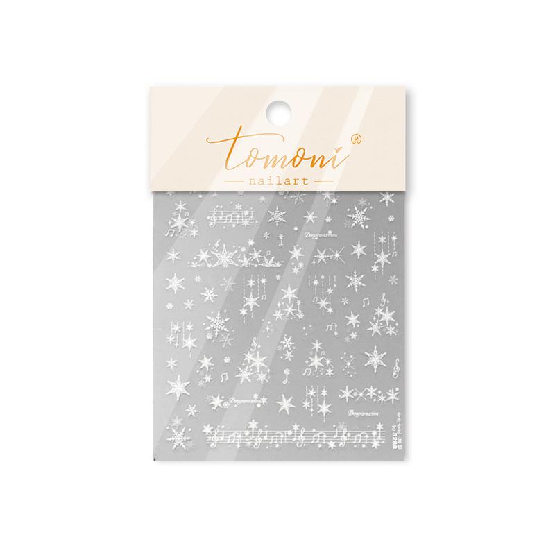 Lace Snowflake Nail Art Stickers Modern Simple Nail Stickers Lace Snowflake Ornament Nail Art Stickers Decoration