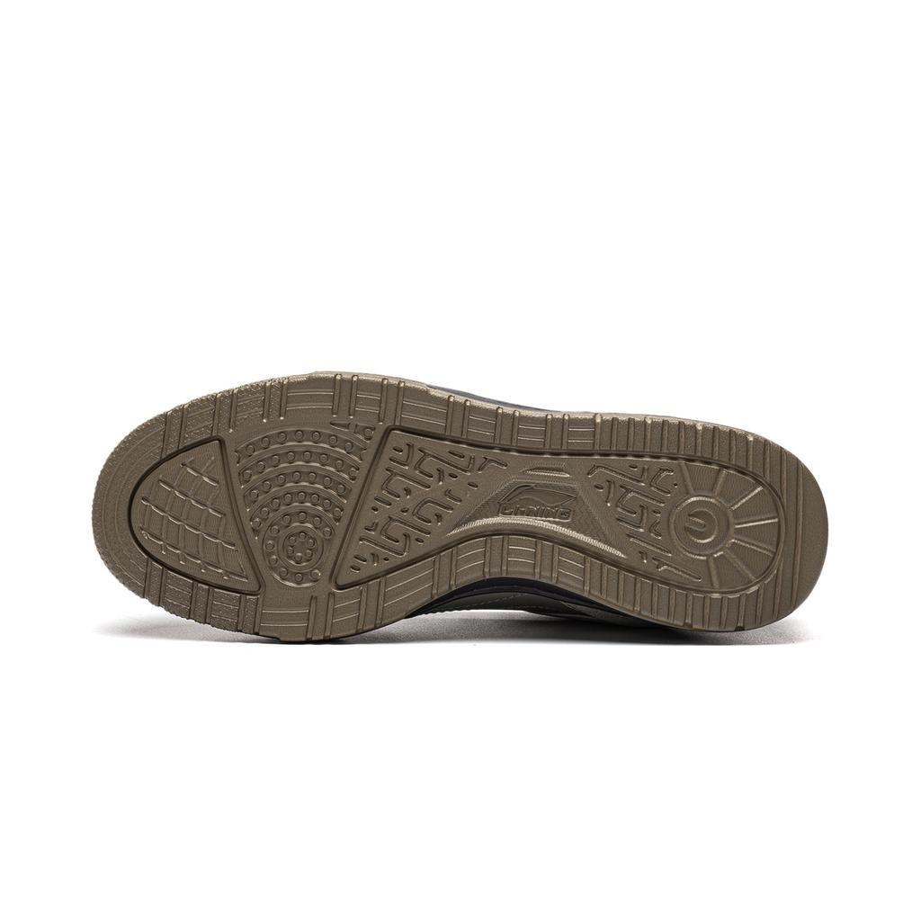 Li-Ning Tianji Lite Fashion Classic Versatile Comfortable Sports Non-Slip Wear-Resistant Low-Top Skate Shoes Men sneaker Brown Gray AGCW253-3