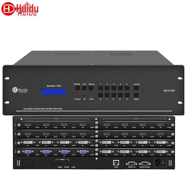 Huidu HDVI16F+plus Video Conference Matrix Switcher (CN Version)