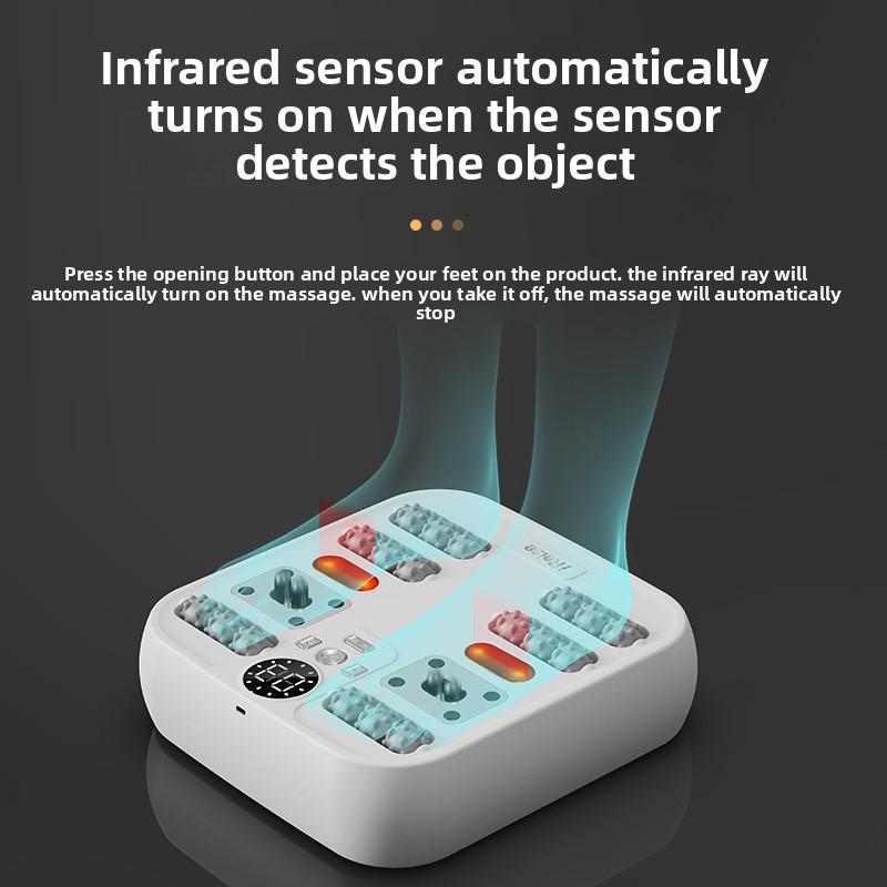 Foot Massager Automatic Massage Foot Kneading Through Meridians Infrared Warm Physiotherapy Instrument Foot Massager