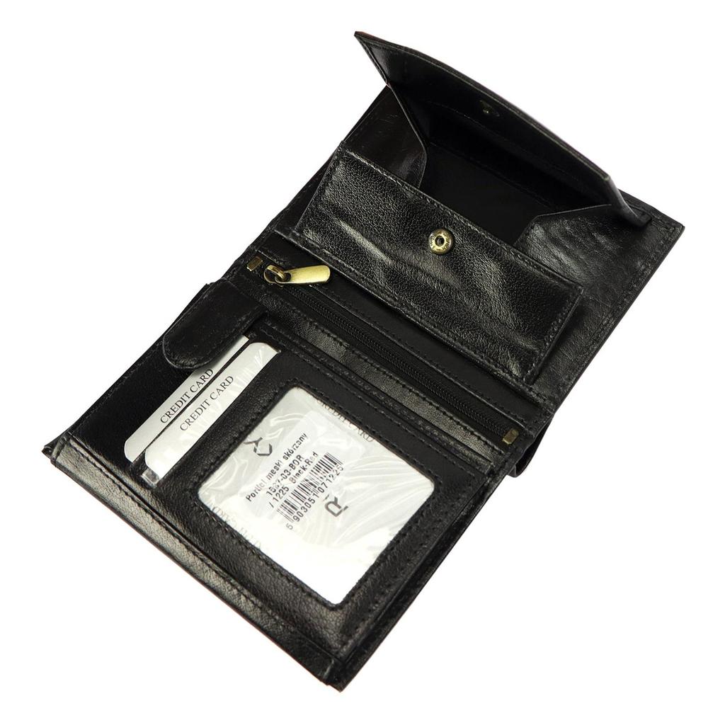 Skórzany męski portfel Rovicky 1537-03-BOR RFID
