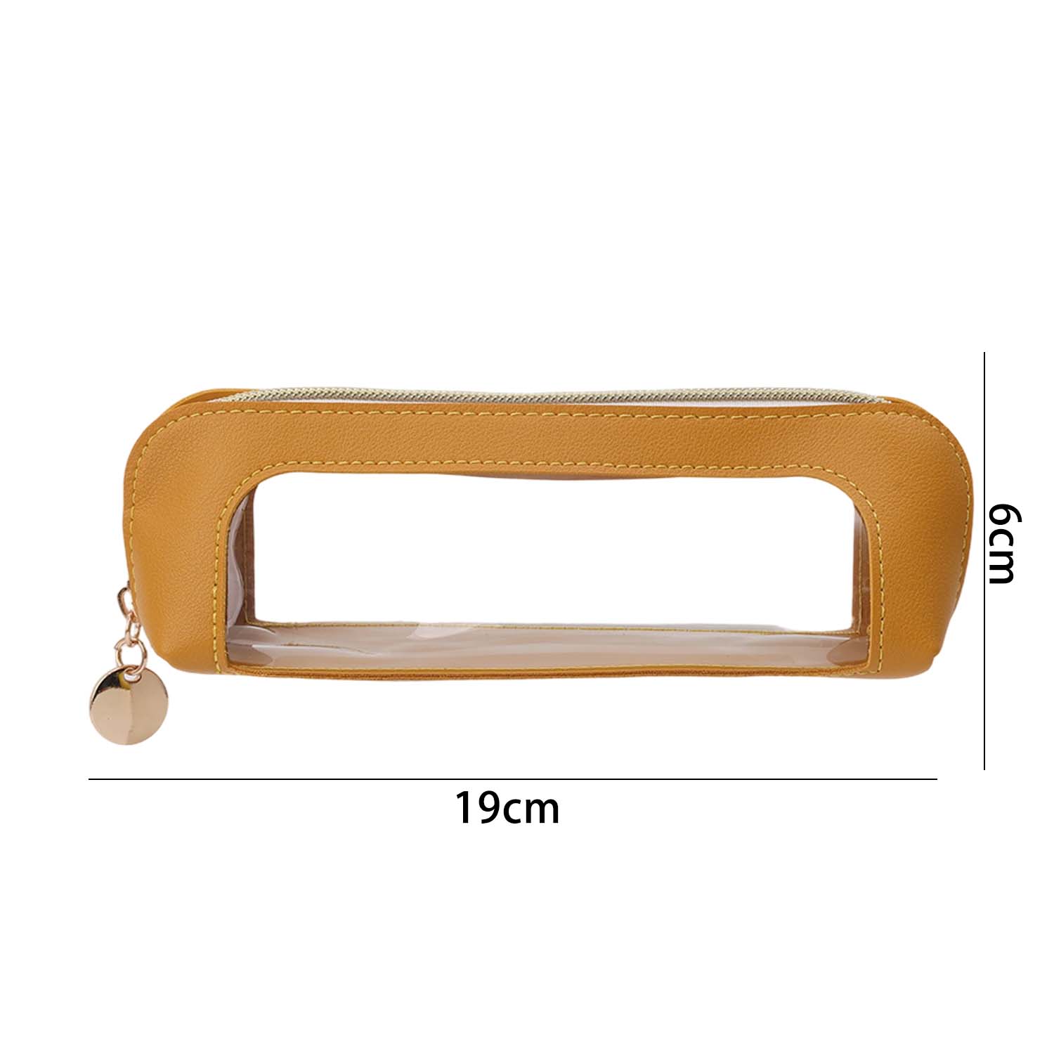 

Multi Functional Storage Bag Transparent Travel Makeup Bags Portable Waterproof Student Chopsticks Spoons Cutlery Bags жёлтый