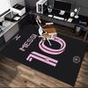 [Football Star Messi Printed Carpet] Non-slip Office Rug, Cozy Area Carprt for Living Room Use, Soft Home Sofa Chair Mat