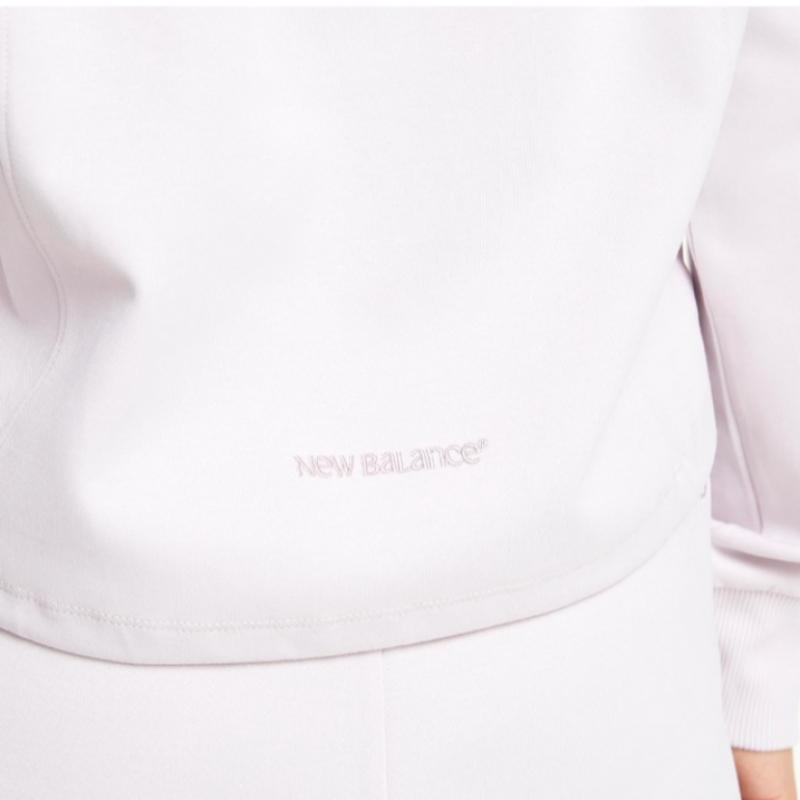 New Balance Hoodie Lqj Nbn0e4w832 26 Women S Signature bruShed Half Zip Hooded Top