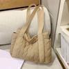 Autumn and Winter Large Capacity Bag New Handheld Big Bag Single Shoulder Down Tote Bag Work Commuter Bag