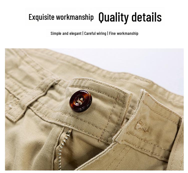 Men's Summer Korean Style Light Luxury Loose Elastic Workwear Shorts
