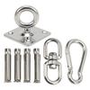 Hammock Hanging Kit Stainless Steel Swing Ceiling Mount Set Swivel Hangers for Yoga Swing Sandbag