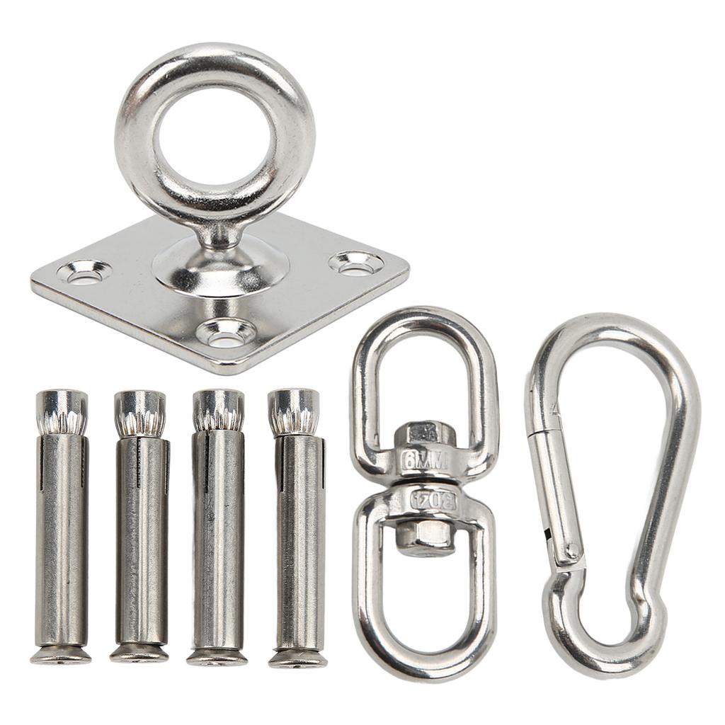 Hammock Hanging Kit Stainless Steel Swing Ceiling Mount Set Swivel Hangers for Yoga Swing Sandbag