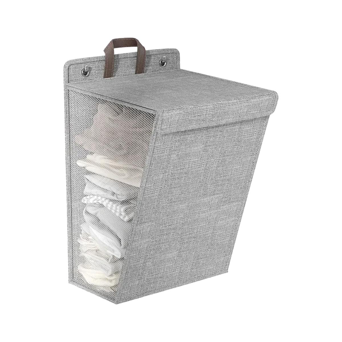 

New Dirty Laundry Basket Foldable Clothes Storage Basket Wall Mounted Dirty Laundry Basket Home Organization Storage Supplies