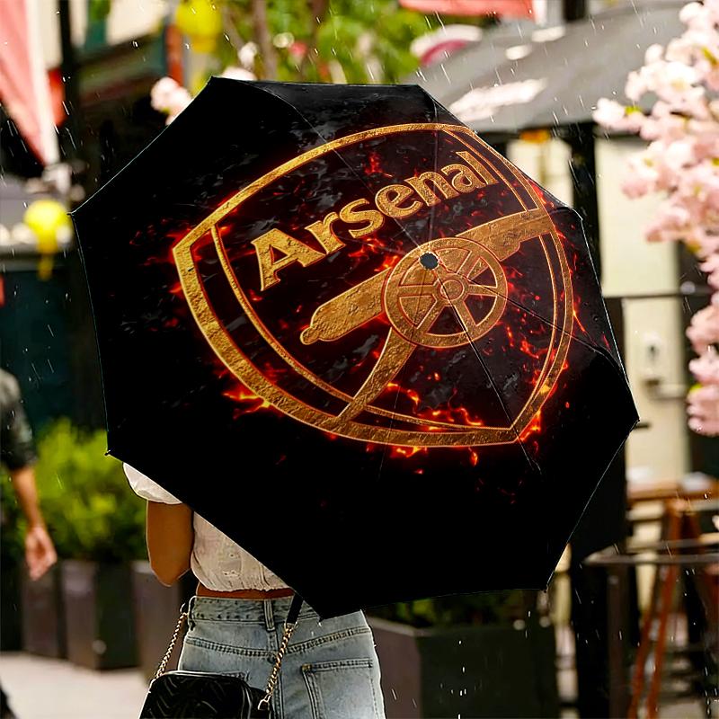 Arsenal F.C Print Umbrella Automatic Opening/ Closing - Portable Foldable Design - Daily Use for Travel/Outdoor - Gift for Birthday