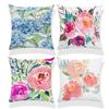 18x18 Watercolor Floral & Butterfly Pillow Cover for Spring/Summer Farmhouse Decor