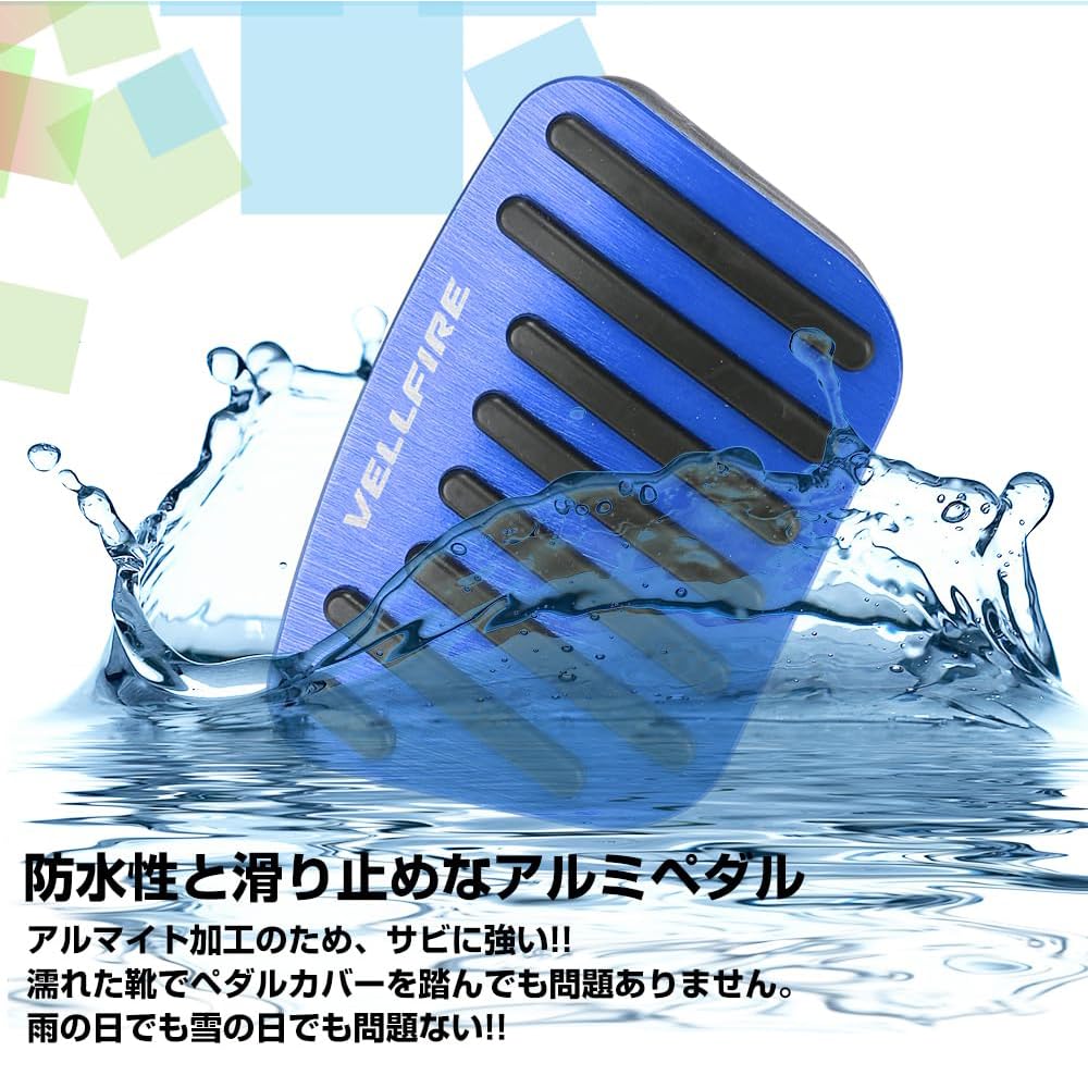 XIKER Capa de Pedal de Alumínio Melhorada para Toyota Vellfire Série 40, Instalação Fácil, Freio, Sem Furar