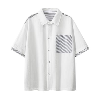 Men's Summer Short Sleeved Shirt, Summer Loose T-shirt, Men's T-shirt, Ice Silk T-shirt