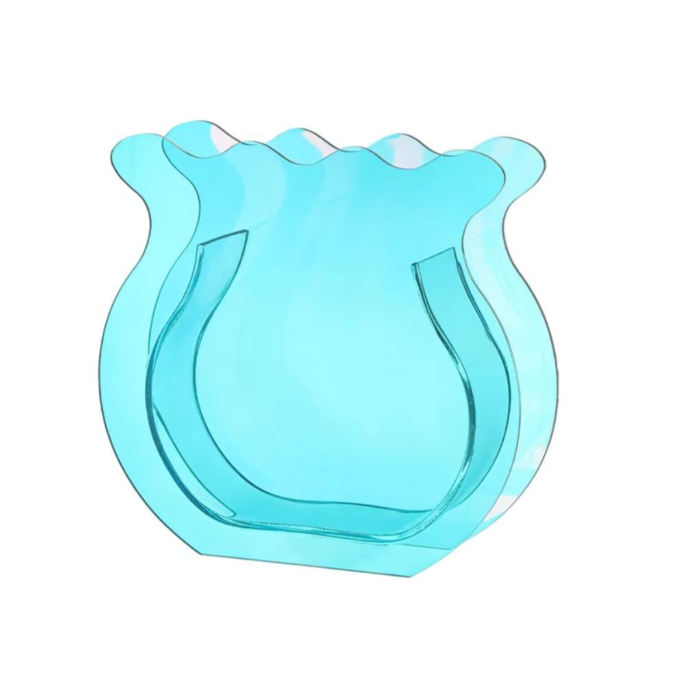 

Ornaments Acrylic Flower Vase Clear Floral Container Creative Hydroponic Vase Office разноцветный