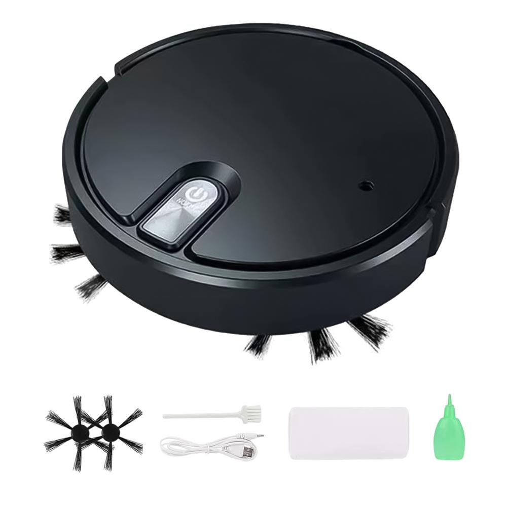 

Автоматические роботы-пылесосы Подметальная машина Пылесос Робот 5 в 1 Домашняя зарядка Подметальный робот для деревянных полов Плитка Мрамор Твердая древесина чёрный
