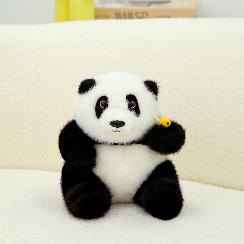 Plush Toy Panda Bee Themed Giant Panda Doll Stuffed Animal Gift Cushion And
