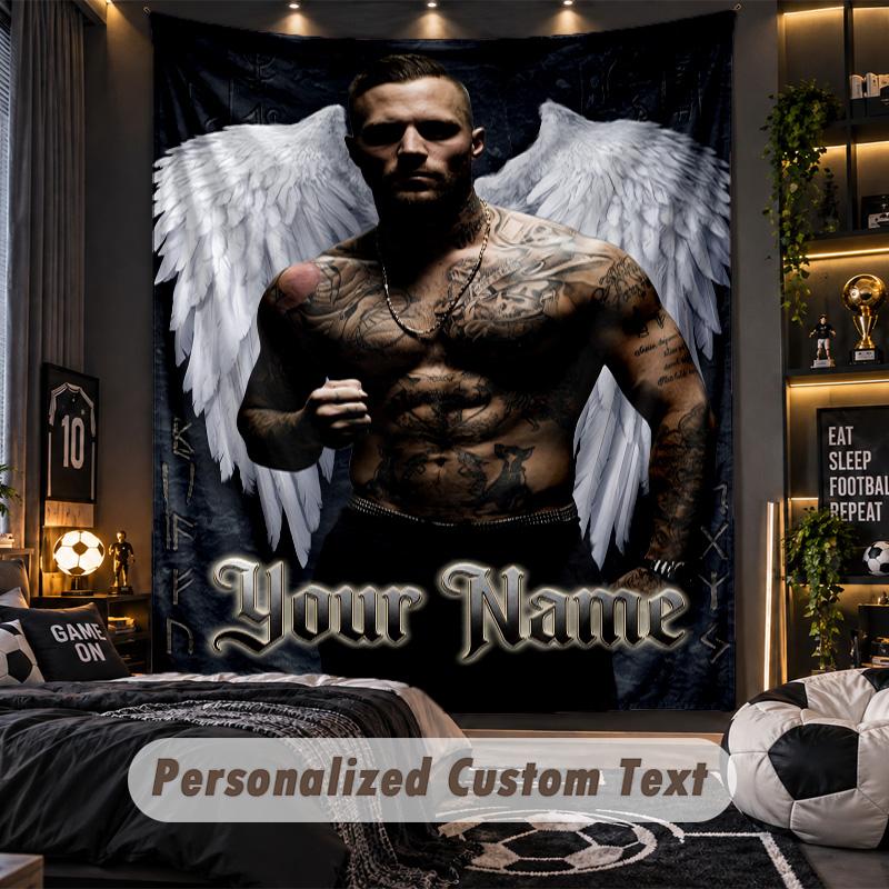 Personalized Wall Tapestry,Kontra K Custom Printed Name, Fabric Wall Art For Indoor Room Backdrop