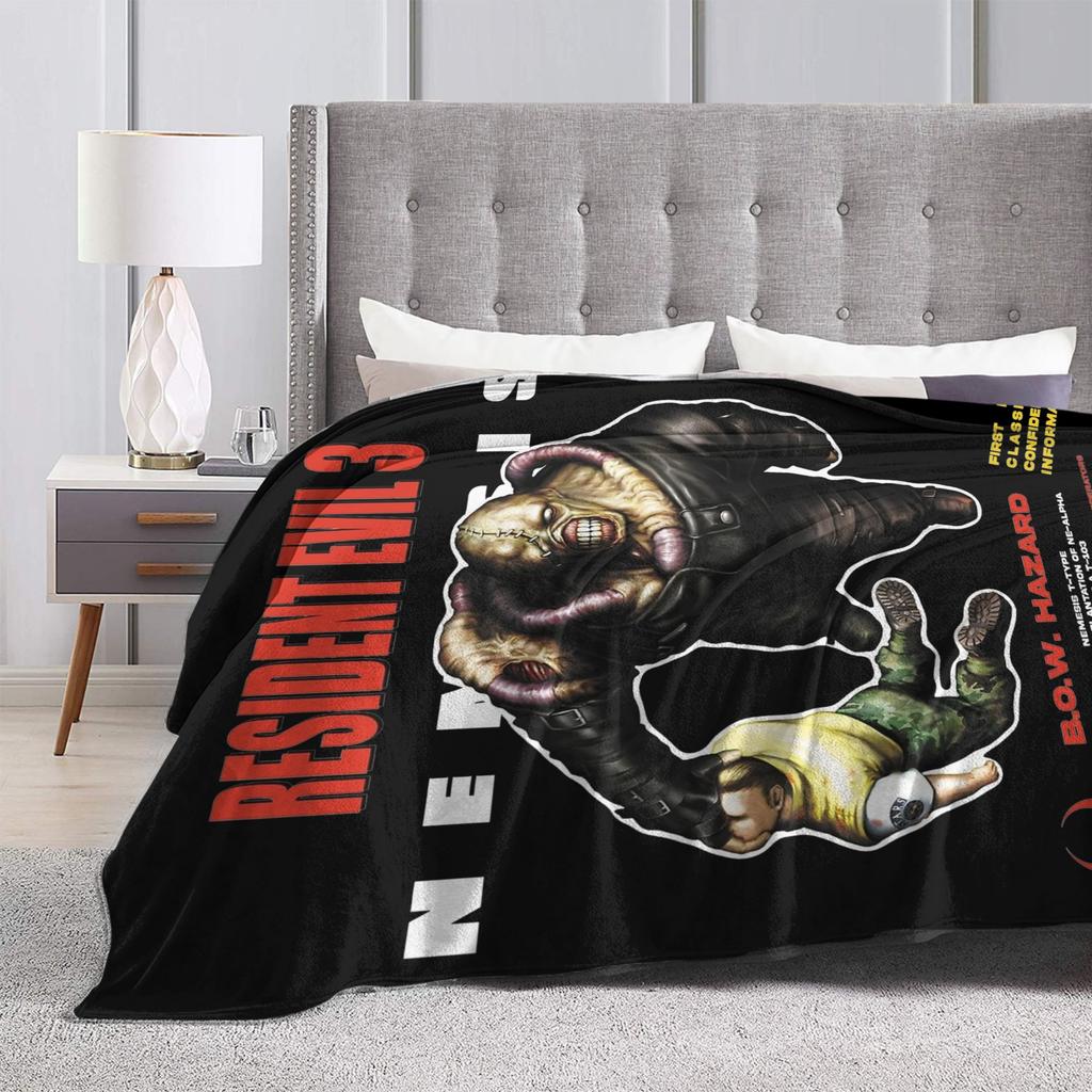 Residents Evils NEMESIS v1 Blanket Cover Fleece Throw Blanket Summer Air Conditioning Decoration Soft Warm Bedspreads,