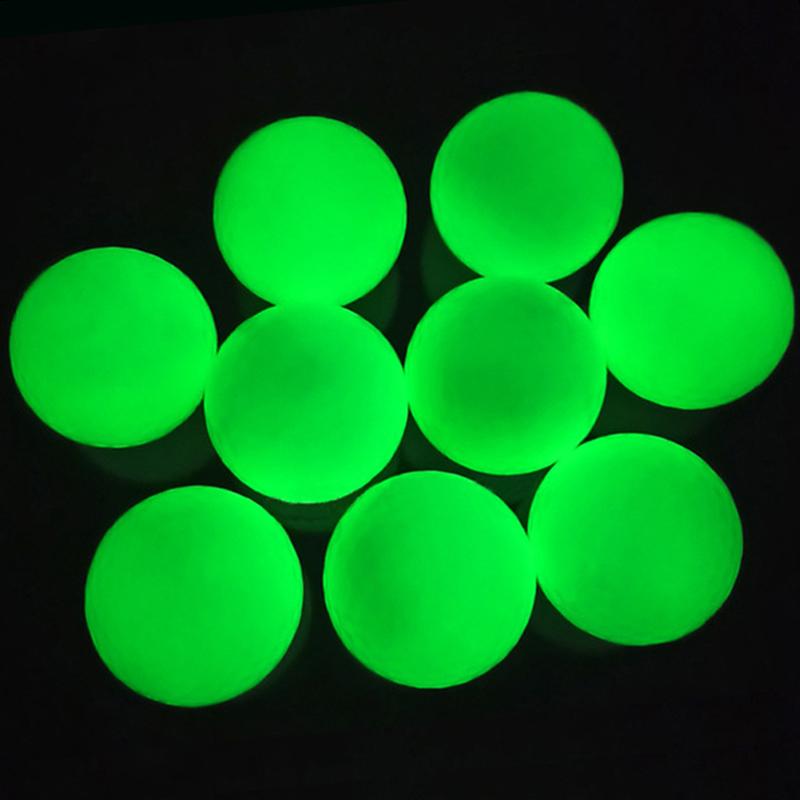 1 Stück Leuchtender Golfball Leuchtbälle für Nachtsport Fluoreszierend Leuchtend im Dunkeln Golfball Langlebiger Heller Leuchtball