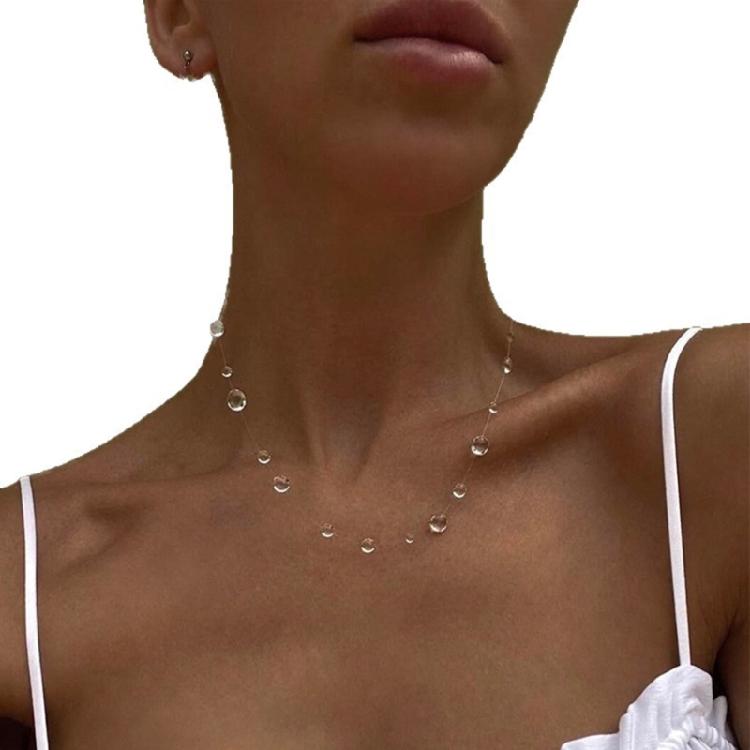 Stern Wassertropfen Anhänger Schmuck Zeitgenössischer Stil Legierung Halskette Geeignet für Partys und Tägliches Tragen