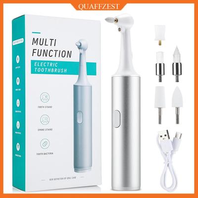 5 In 1 Electric Tooth Polisher USB Rechargeable Dental Scaler Toothbrush Tartar Plaque Calculus Remover Cleaner Teeth Whitening