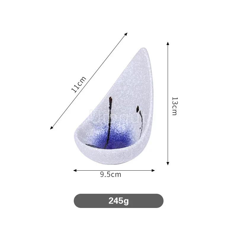 Sushi bamboo chops Barbecue dish decoration Platter ornaments Seafood posture flowers and plants Japanese sashimi decorations-A