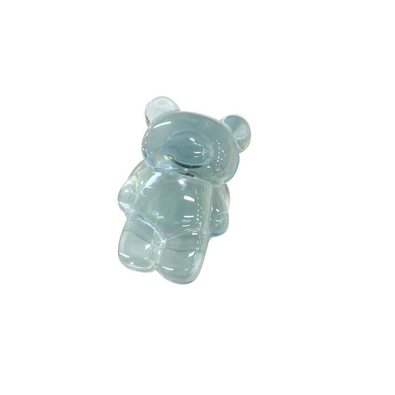 Color Bear Airbag Bracket Cartoon Epoxy Cute Creative Lazy Desktop Bracket Simple Solid Color Portable Ring