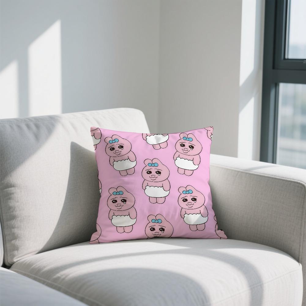 Fashion O-Opanchu U-Usagi cushion cover Double Sided Printed Polyester Pillowcase Pattern Decorative Zipper Cushion Cover