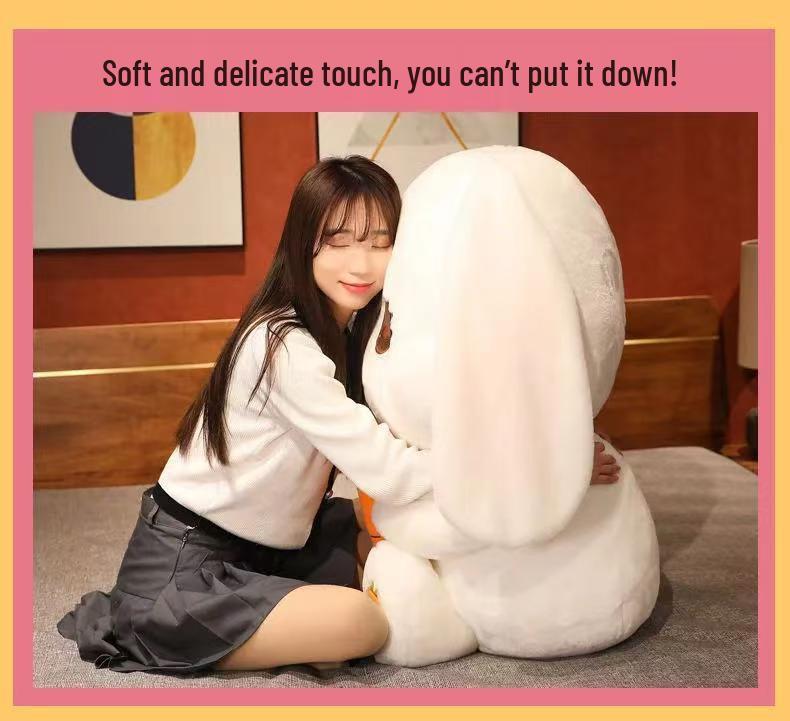 Douyin Cute Radish Rabbit Plush - Long-Eared Bunny Doll Birthday Gift for Girls