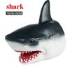 Soft Vinyl Rubber Animal Head Hand Puppet Figure Toys Gloves Model Gift Dinosaur Hand Puppet Toys For Halloween dress up
