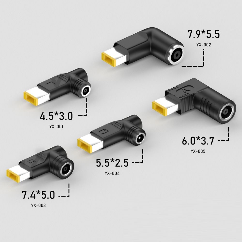 

Разъем адаптера питания для ноутбука, гнездовой преобразователь с квадратным отверстием в разъем постоянного тока для Lenovo Thinkpad