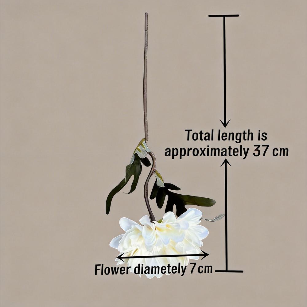 Artificial Single Dahlia Wedding Floral Material Handmade Dahlia Fake Flower For Photography Indoor Exquisite Party Prop