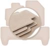PREMIUM Beige Floor Mats For: Toyota Yaris II Hatchback 2005-2011