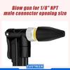 20 Pcs Black Rubber Tip Air Nozzle for Air Blow Handguns Tool Air Tool Parts