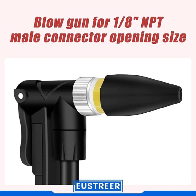 20 Pcs Black Rubber Tip Air Nozzle for Air Blow Handguns Tool Air Tool Parts