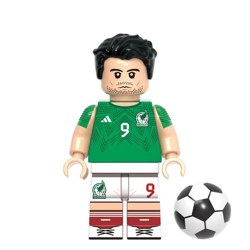 G0103 G0104 G0112 Wereldvoetbalsterren Bouwstenen Minifiguren Set Voetballers Bouwstenen Actiefiguren Model Speelgoed Verjaardagscadeau