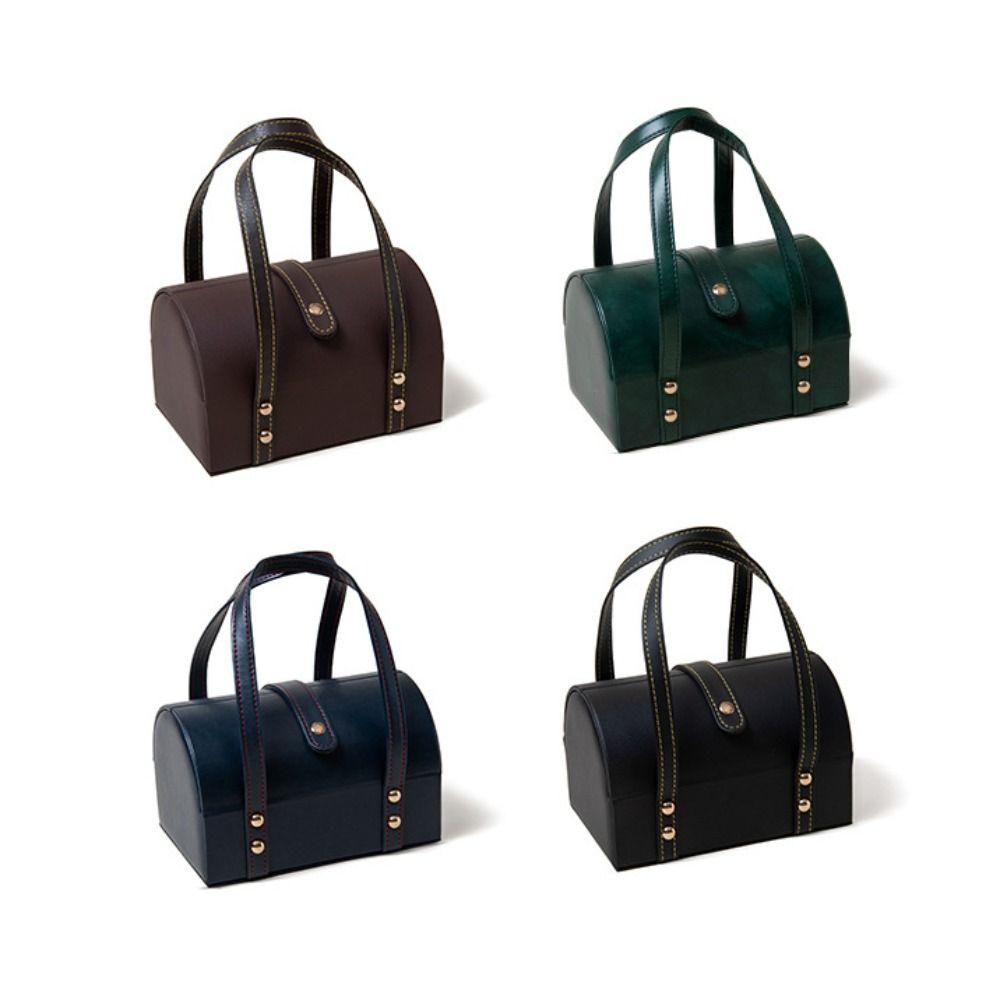 PU Leather Bracelet Display Box 7Positions Bracelet Carrying Case  Watch Protective