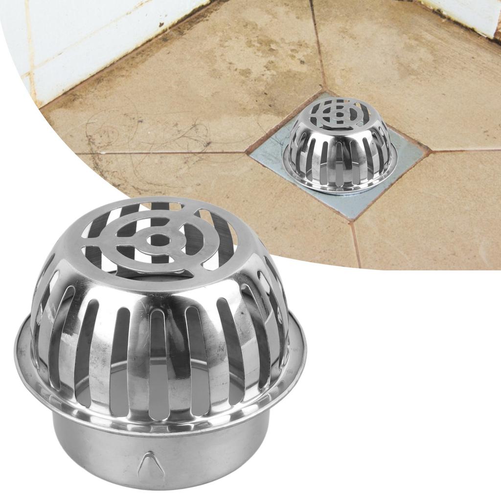 Stainless Steel Roof Floor Drain Anti Blocking Floor Drain for 110mm Balcony Pipe