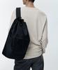 Nylon Duffle Sling Bag [Black]
