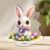 Acrylic Standee Cute Bunny Easter Home Decoration 2D Flat Easter Ornament