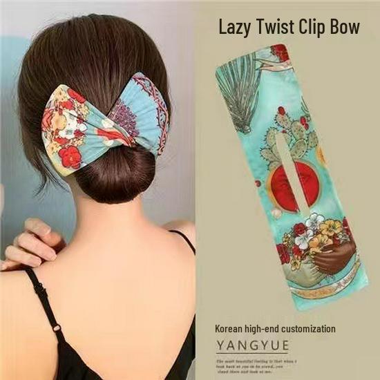 Trendiges Faules Hochsteck-Drehwerkzeug: Drehendes Dutt-Stirnband