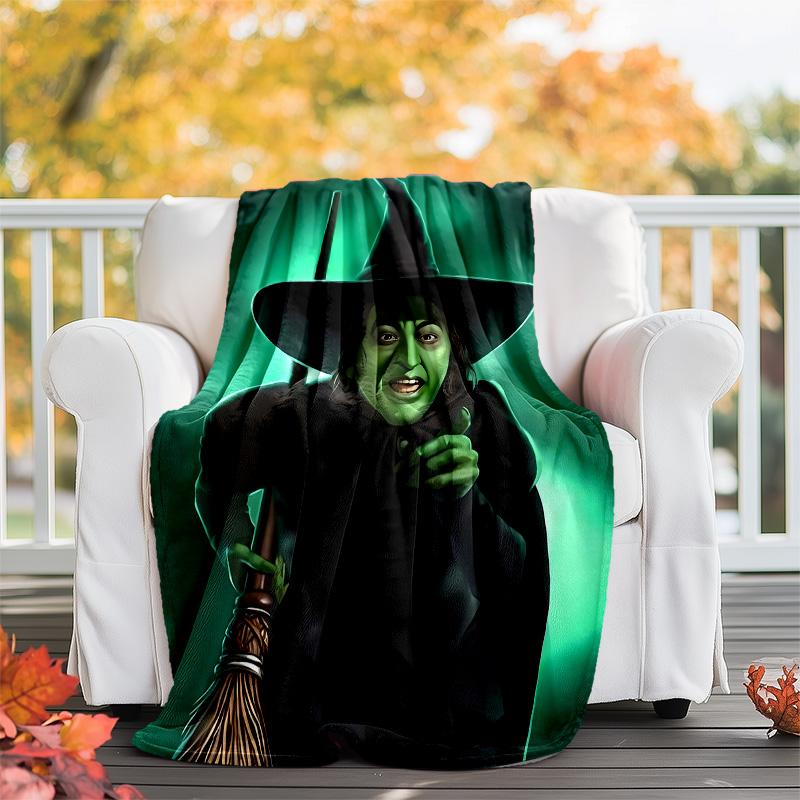 1pc The Wizard of Oz1 Theme Blanket - Digital Print, Polyester, Cozy for All Seasons, Perfect for Outdoor, Camping, and Travel