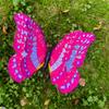 5pcs Large Garden Yard Planter Butterfly Colorful Waterproof Grounding Decoration Double Layered 3D Butterfly Stakes Butterfly