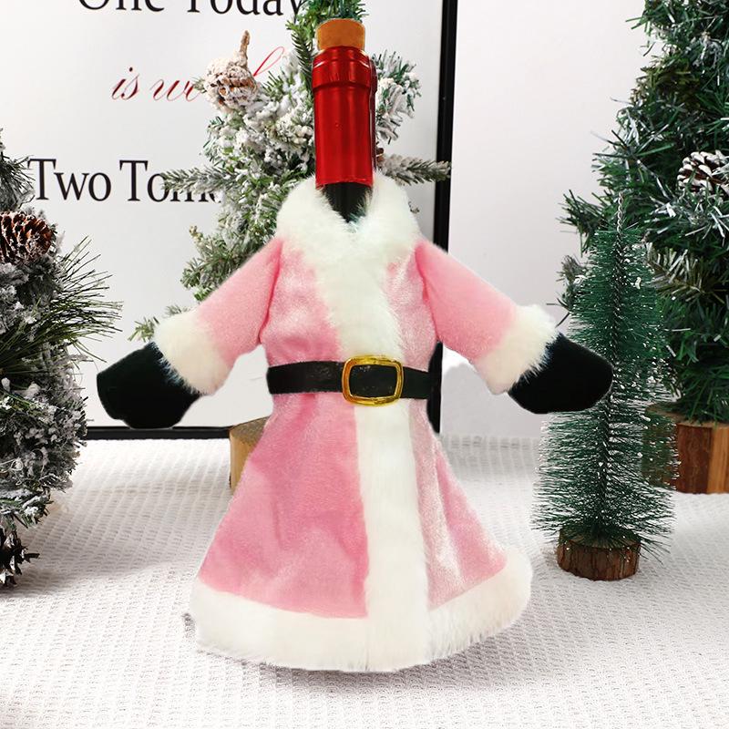 Qiaoding Knitted Christmas Faceless Doll Wine Bottle Hat & Cover