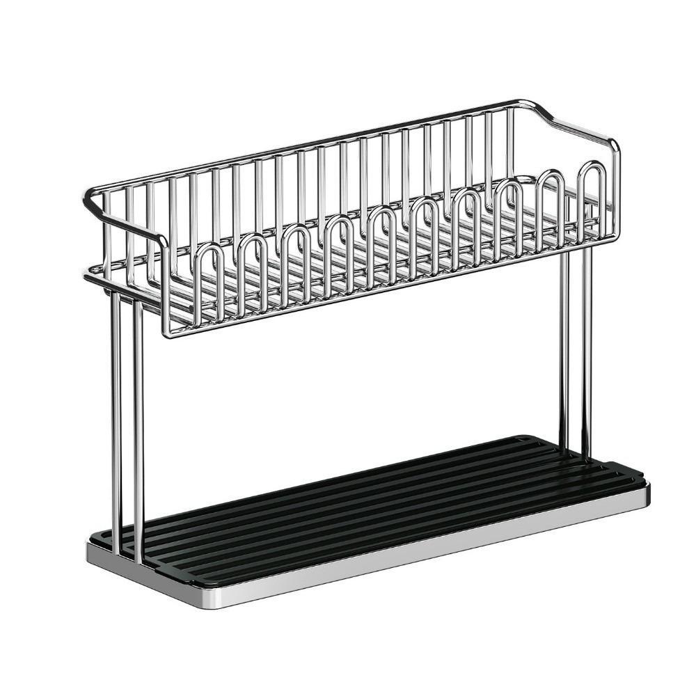 Stainless Steel Cup Storage Rack Anti-Fall Water Cup Holder Sink Storage Rack Office