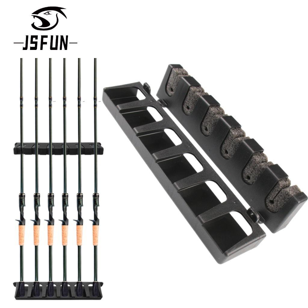 

Vertical Fishing Rod Display Stand with 6 Slots - Pearl Cotton EVA Fishing Set
