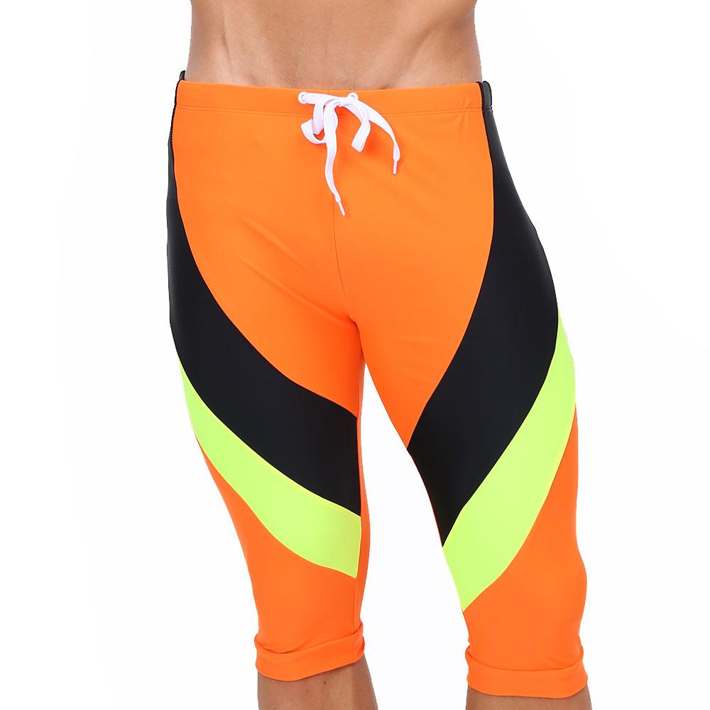 Slip de baie pentru bărbați, trunchi, pantaloni lungi, strâns, costum de baie sexy, îmbrăcăminte de plajă, bronzare, surfing, sală de sport